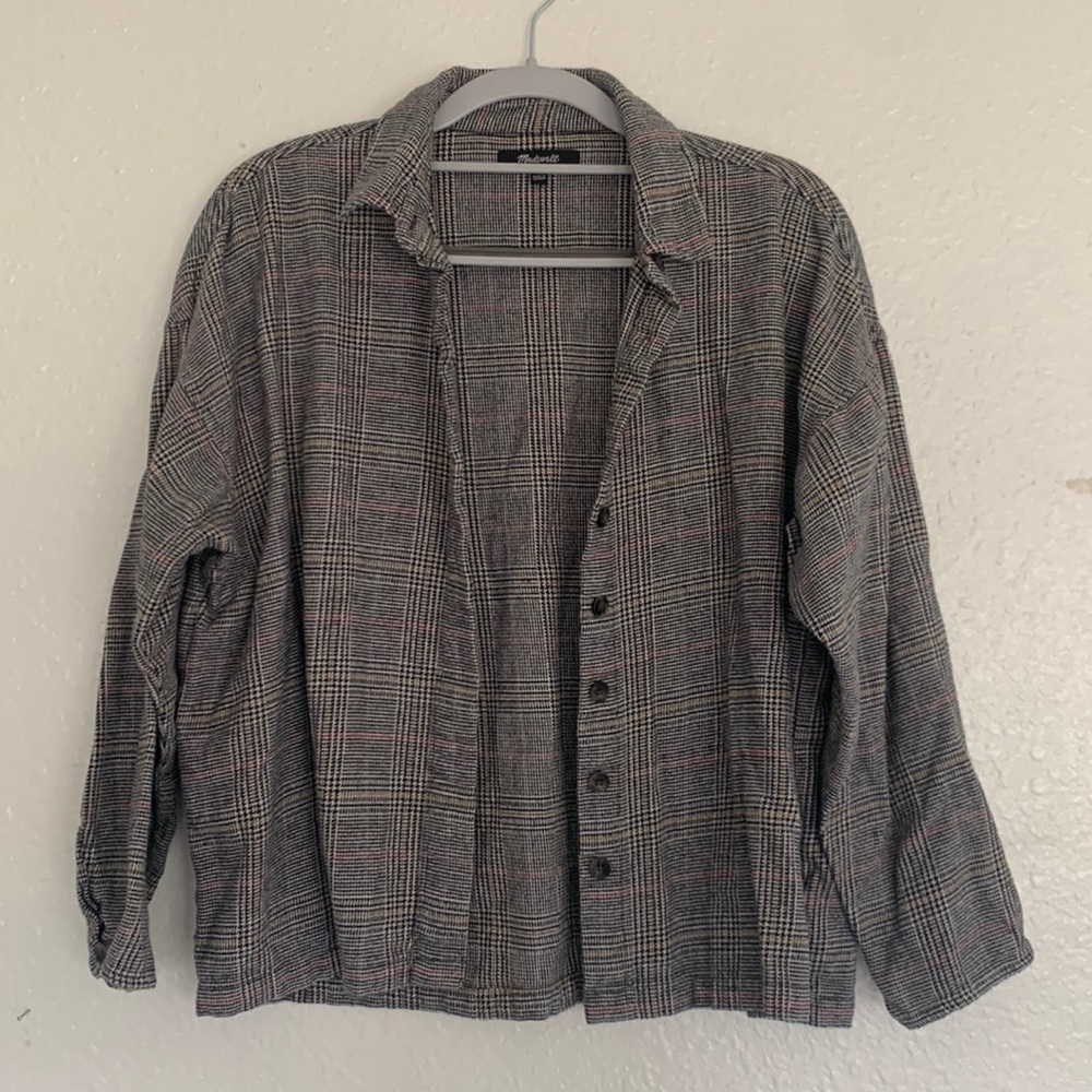 Boxy Plaid Madewell Button Up